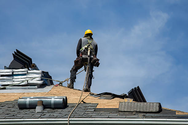 Professional Flat Roof Repair technician working in Beecher, IL